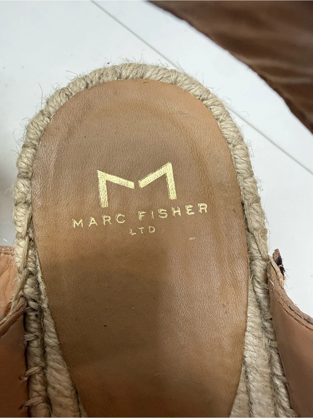 Marc Fisher Leopard Print Espadrille Platform Sandals size 10